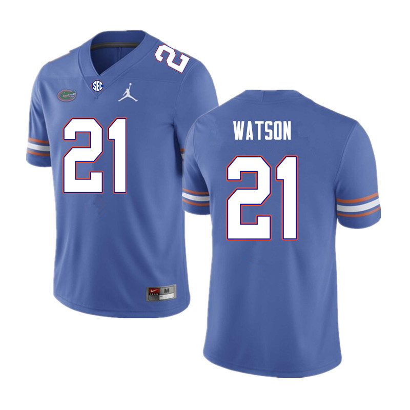 Men #21 Desmond Watson Florida Gators College Football Jerseys Sale-Royal